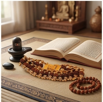 Rudraksha Panch Mukhi Gold-Plated Spiritual Bracelet for Men & Women ( Pack of 2 Bracelets )